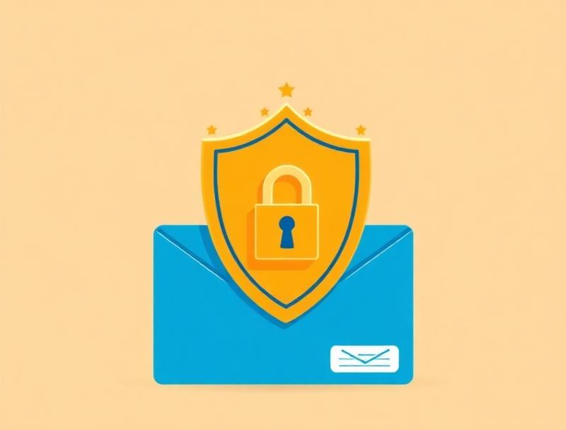 Shield and lock protecting secure document courier service