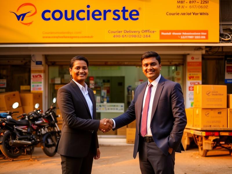 Handshake representing trusted local courier partnership in Andheri